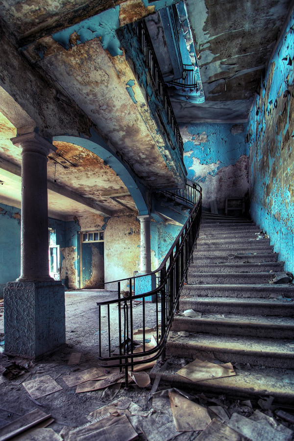 two stairways. 1