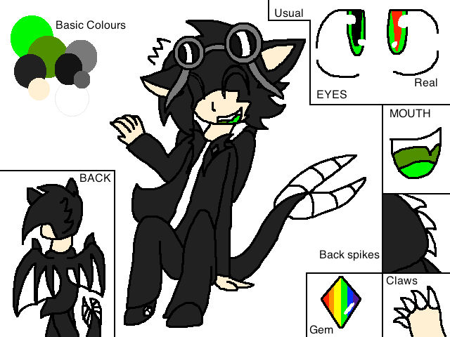 Toxic Reference Toxic reference sheet (Dreko,New Design) by Spyrofan00lover on DeviantArt