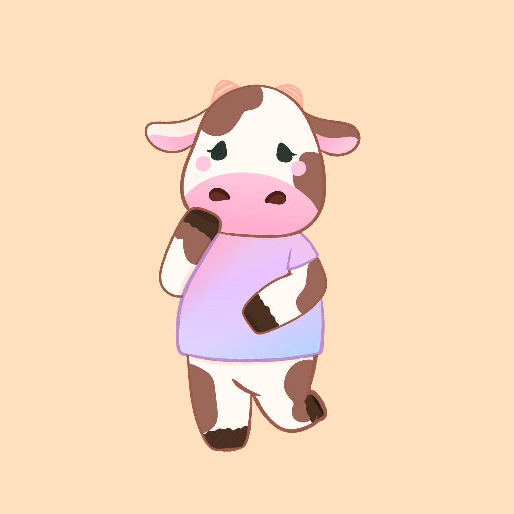 Chibified cow pastels by xRebelYellx on DeviantArt
