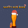 Happy New Beer Vector