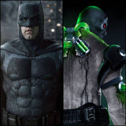 Ben Affleck (as Batman) VS Dave Bautista (as Bane)