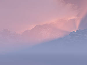 Sunset over the Mountains