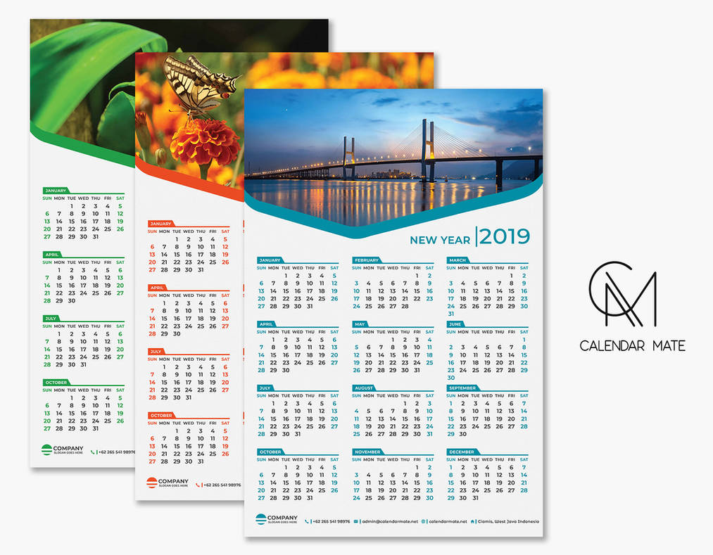 riang free one page calendar 2019 template psd by one page photo calendar