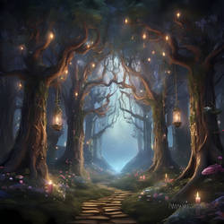 [AI ART] - Path of the enchanted forest