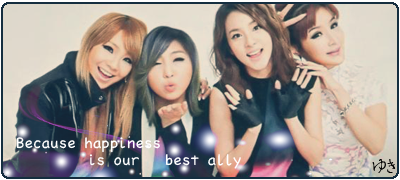 2NE1 Firma -Because happiness, is our best ally-