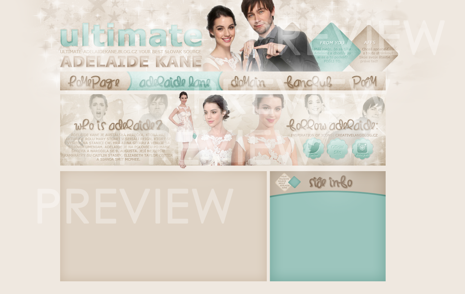 Design ft. Adelaide Kane and Torrance Coombs