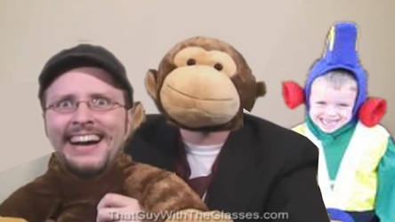 The Nostalgia Critic Assaults a Monkey for Trivia