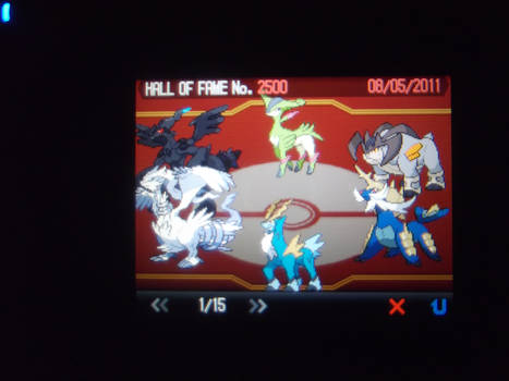 Pokemon Black 2500th H-O-F