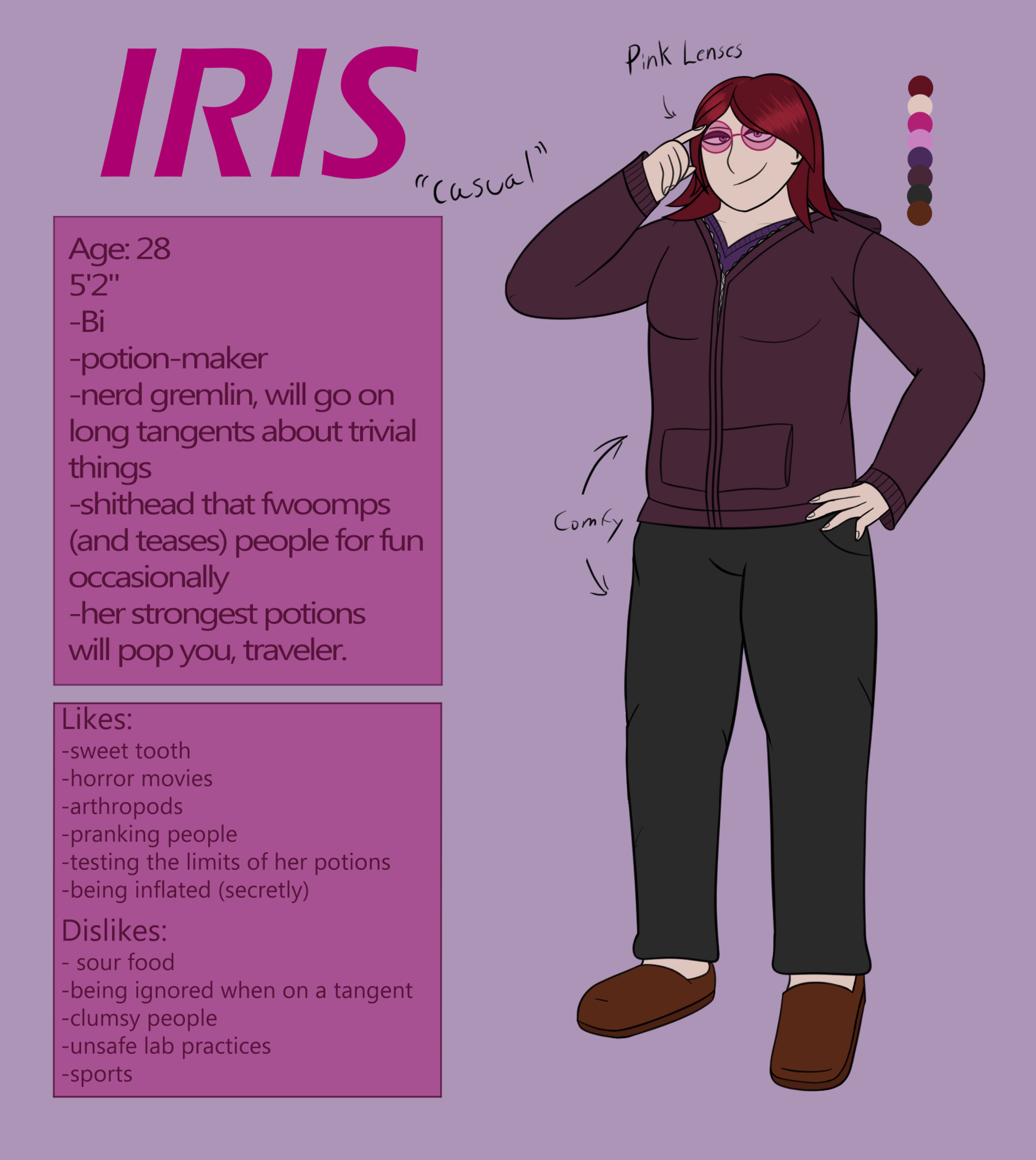 Iris Casual Ref by unclephuncle on DeviantArt