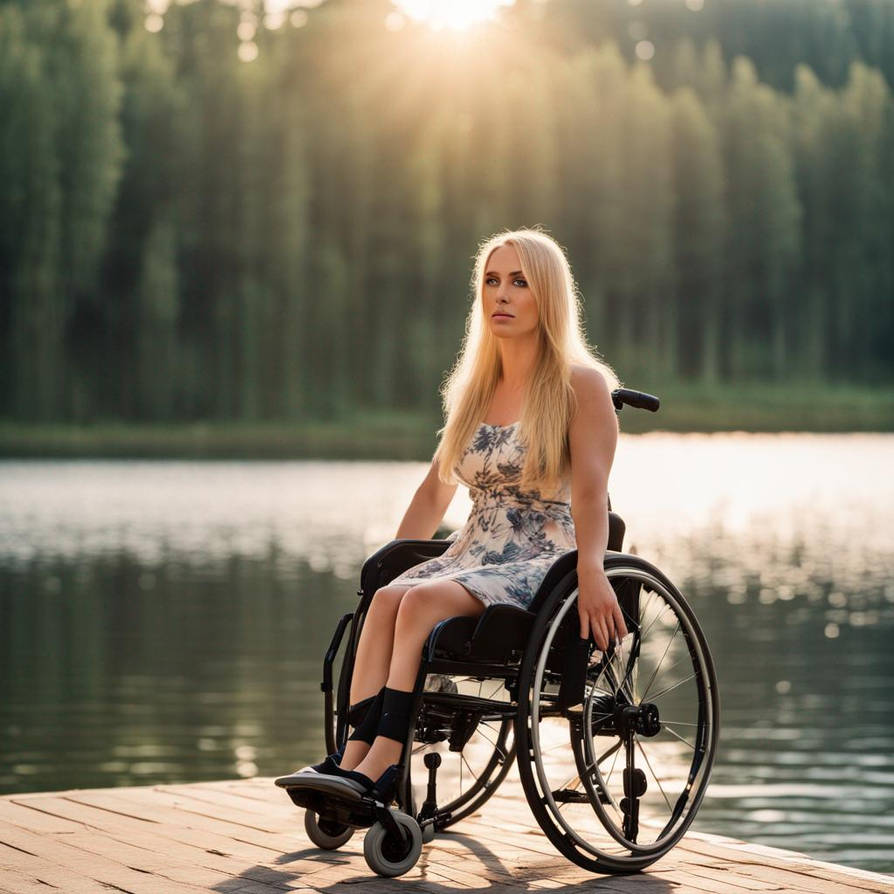 Paraplegic woman