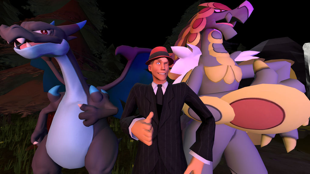 [SFM] Lorcan, Mega Charizard X and Kommo-o