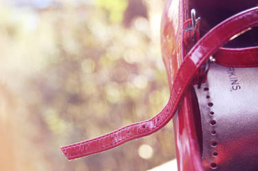 red shoe