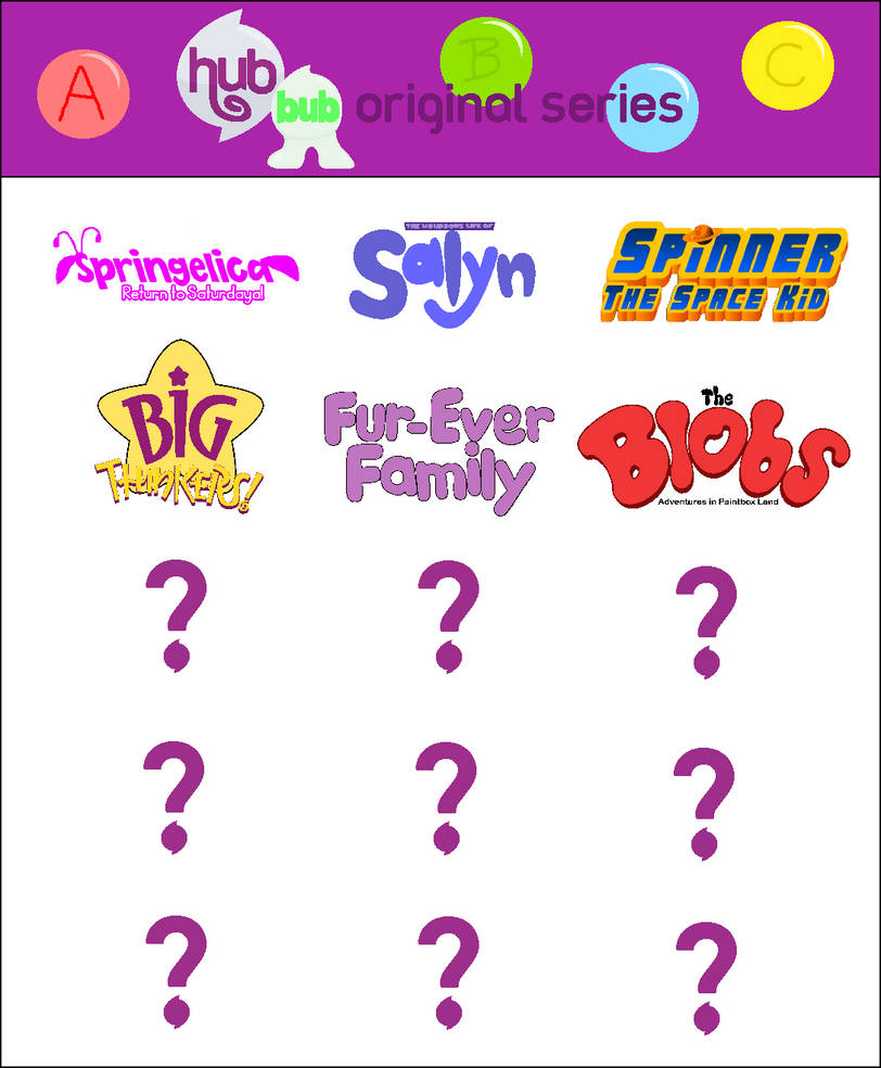 Hubbub Journal HubBub Original Series Lineup by ABFan21 on DeviantArt