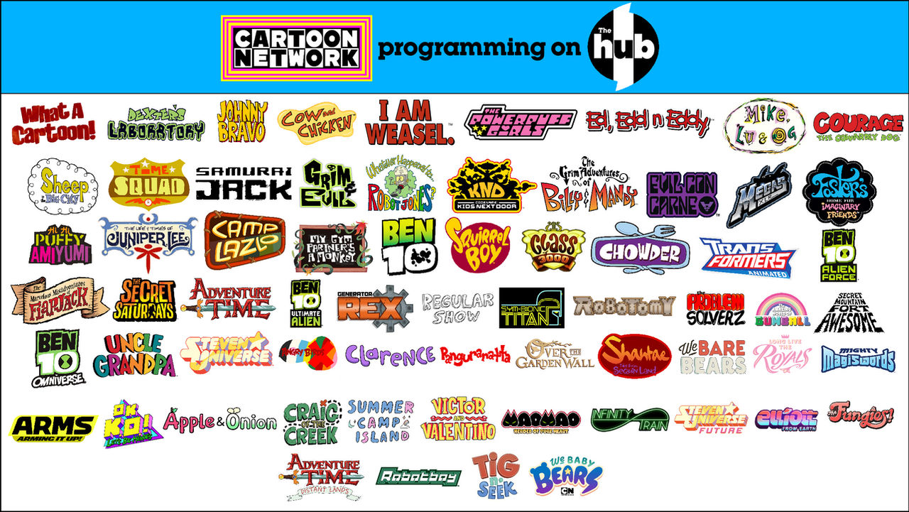 Cartoon Network Lineup on the Hub Revival by JLMaestro on DeviantArt