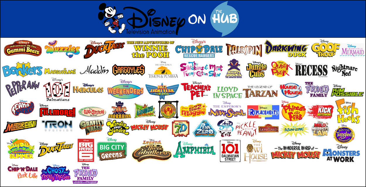 Disney Animated Series Lineup On The Hub By ABFan21 On DeviantArt disney-animated-series-lineup-on-the-hub-by-abfan21-on-deviantart