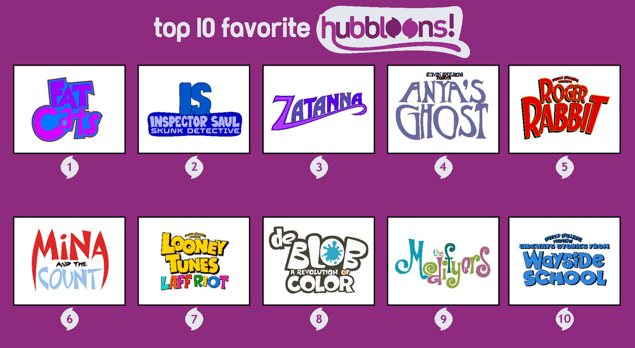 Hubbloons My Top 10 Favorite Hubbloons by ABFan21 on DeviantArt