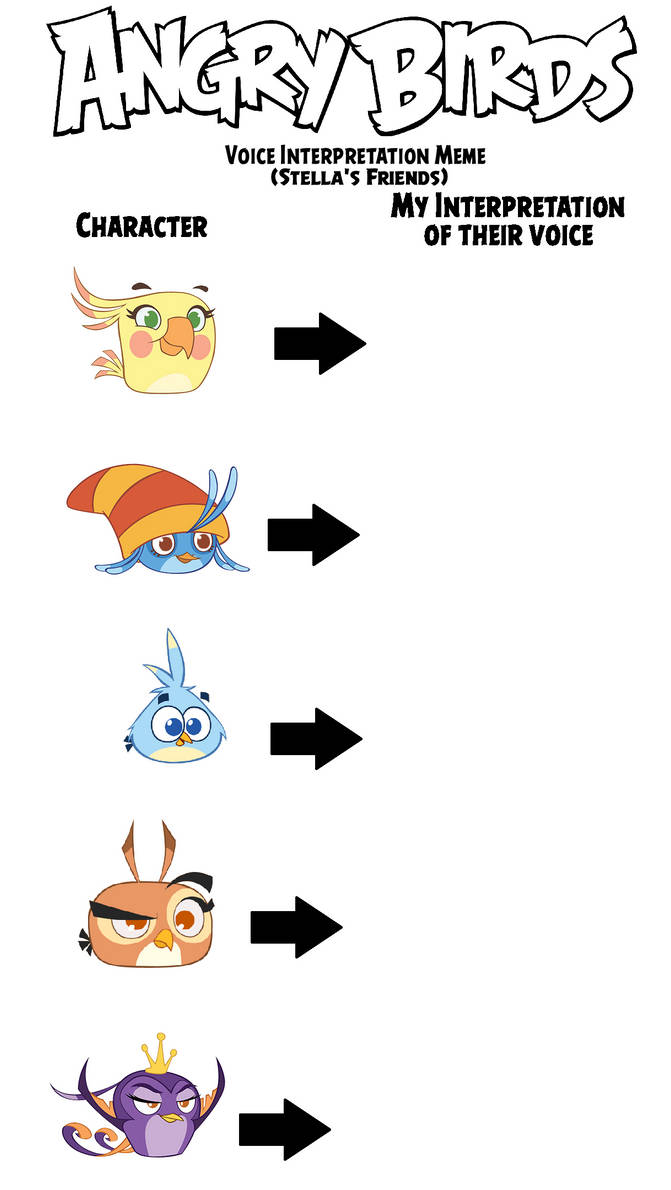 Angry Birds Voice Interpretation Meme (Part 3) by ABFan21 on DeviantArt