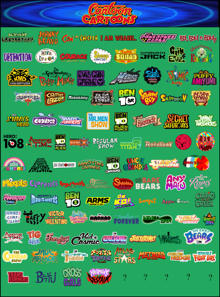 My AU Cartoon Cartoons Catalog by ABFan21 on DeviantArt