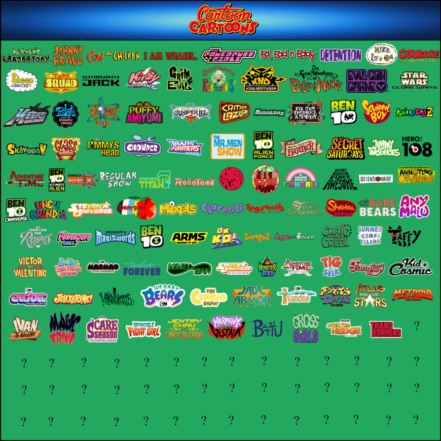 My AU Cartoon Cartoons Catalog by JLMaestro on DeviantArt