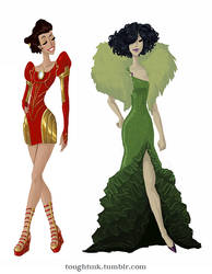 Avengers Gowns: Iron Man and Hulk