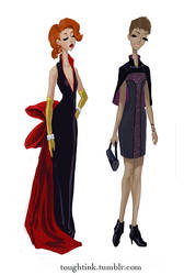 Avengers Gowns: Black Widow and Hawkeye