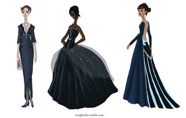 Avengers Gowns: Coulson, Fury, and Hill