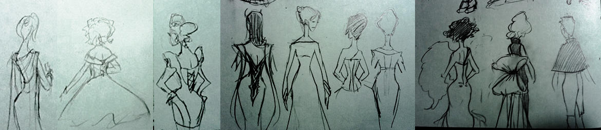 Avengers Gowns: Back Views