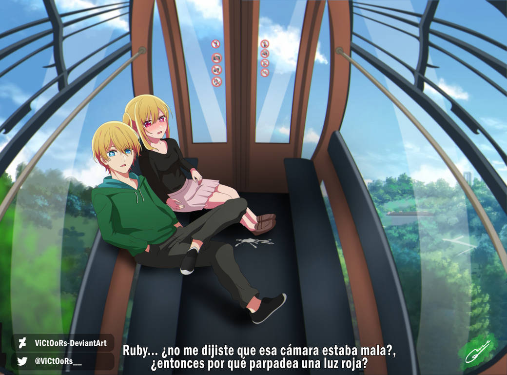 Oshi No Ko - Aqua y Ruby en Teleferico (FanArt) by ViCtOoRs-DeviantArt ...