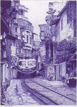 Hanoi Train Street, Vietnam