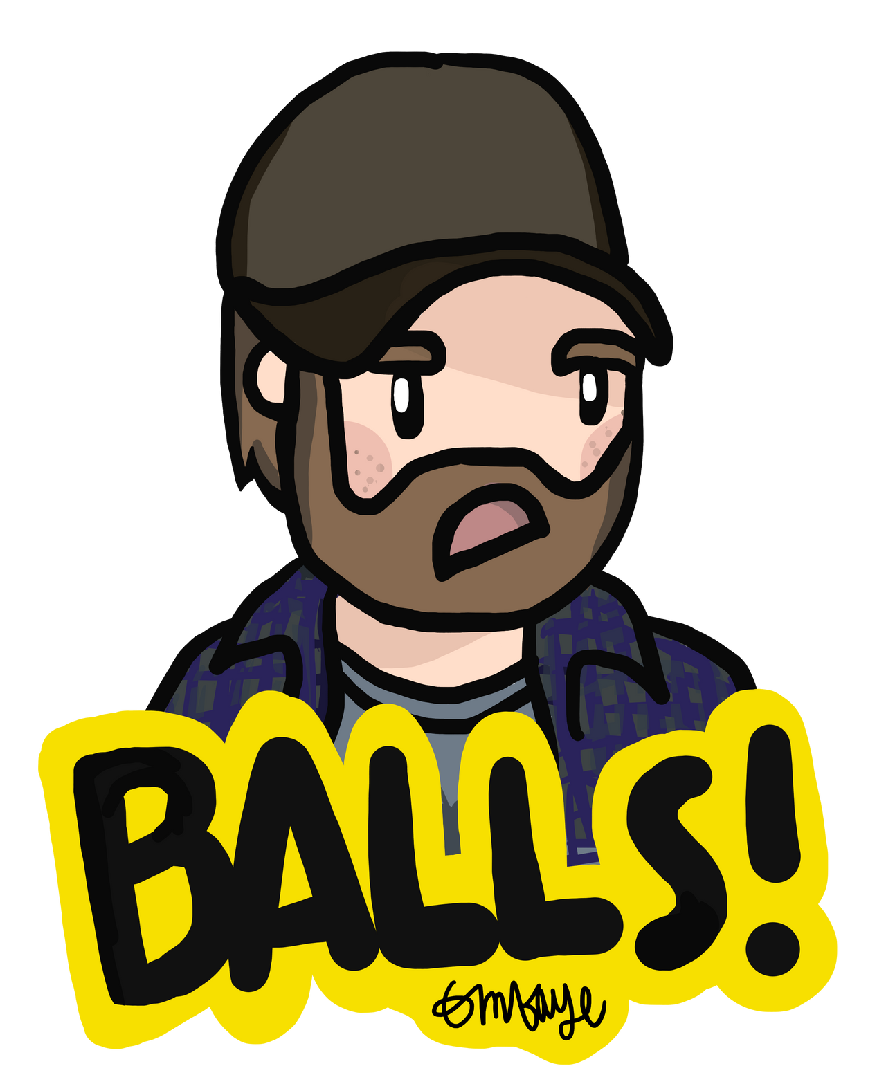 supernatural bobby singer 'balls!' sticker free by omfayebooks on DeviantArt supernatural-bobby-singer-balls-sticker-free-by-omfayebooks-on-deviantart