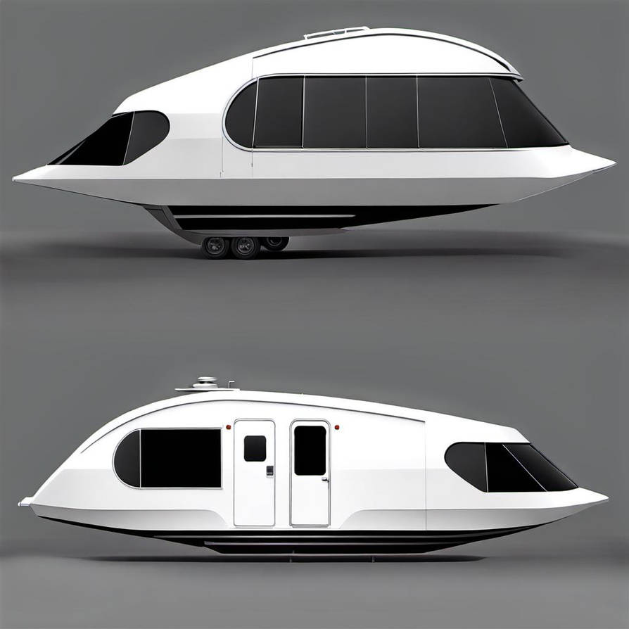 Boat shaped rv example by ai by jvdb91arrow on DeviantArt