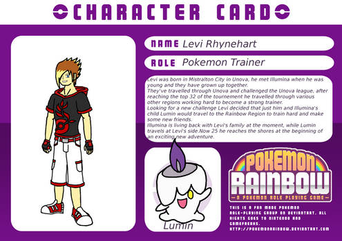 Levi - Rainbow Region Character Card