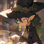 Witch Mira is making food for the academy
