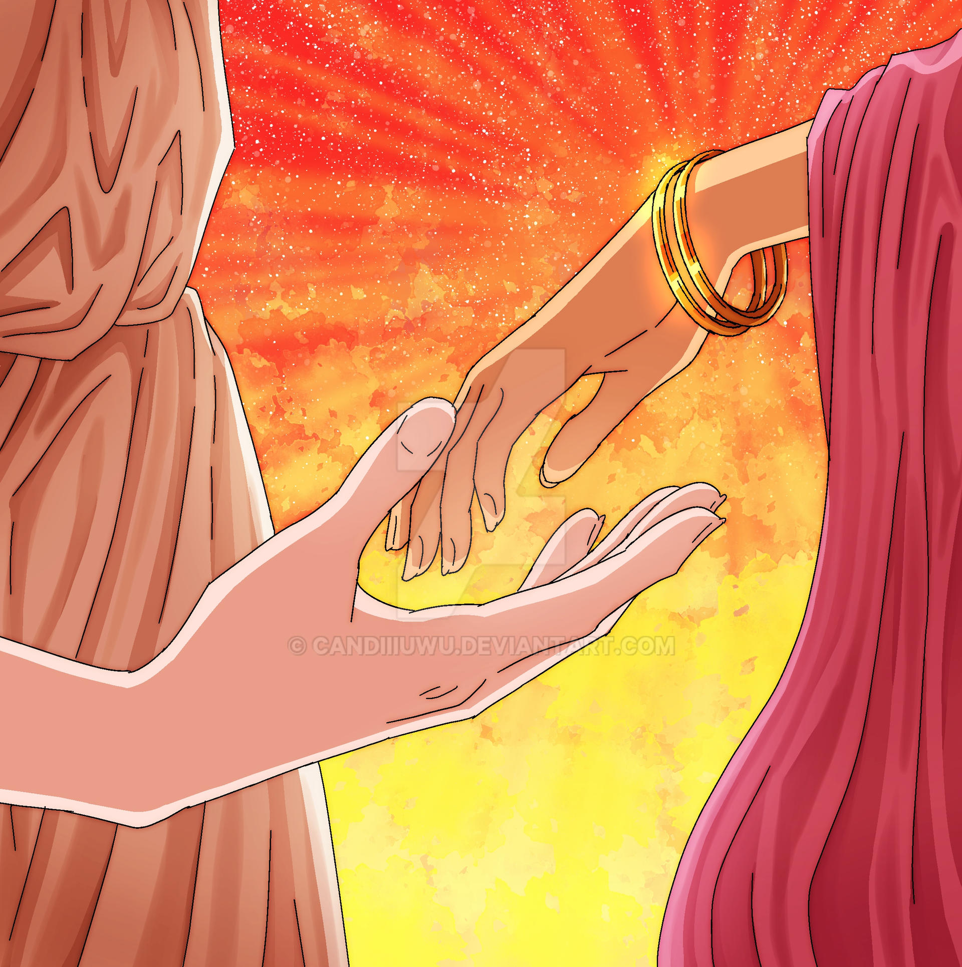 hearts intertwined by candiiiuwu on DeviantArt