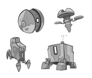 Little random robots