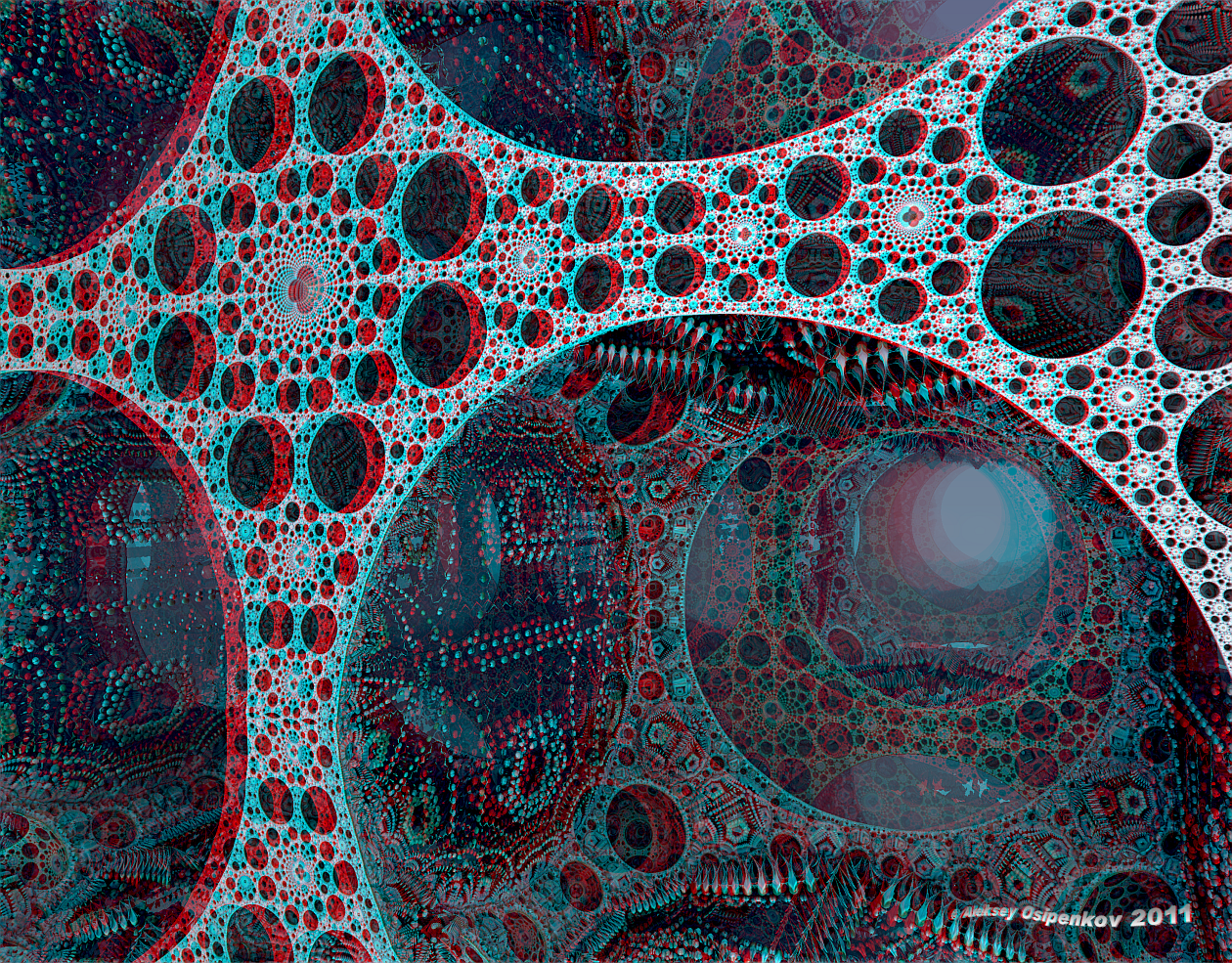 Tunnels Nibiru Anaglyph 3D