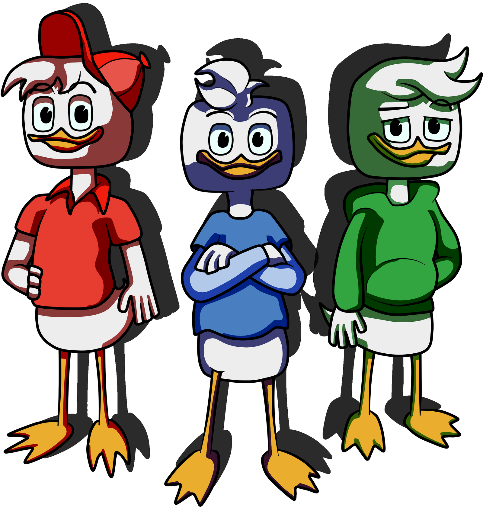 Huey Dewey Louie By Fumosotogiriso On Deviantart