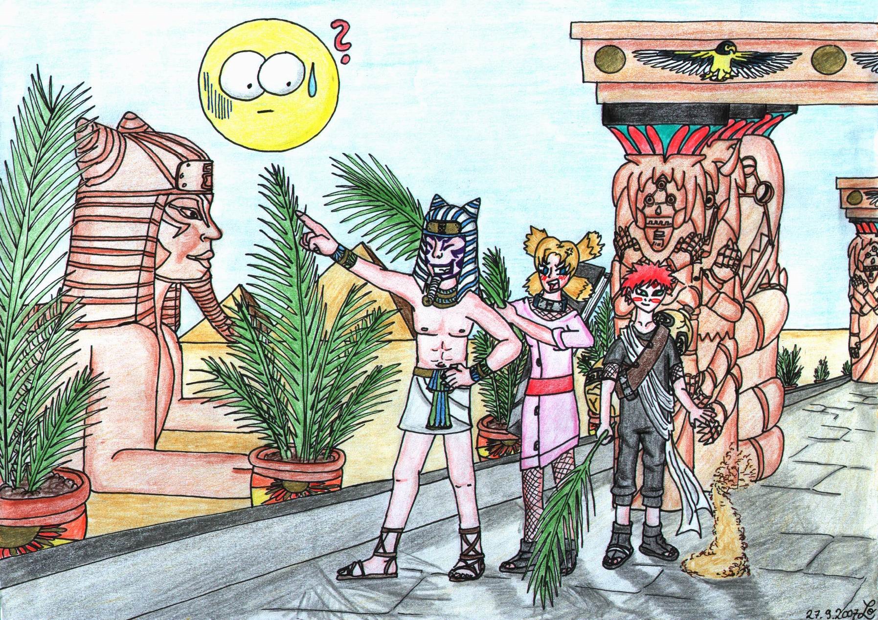 Kankuro as a pharaoh