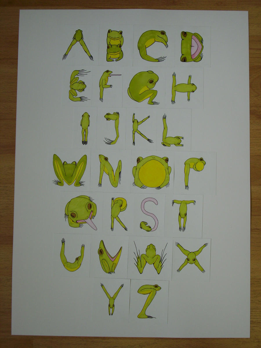 Frog-alphabet