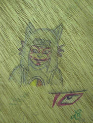 Kankuro wood-drawing