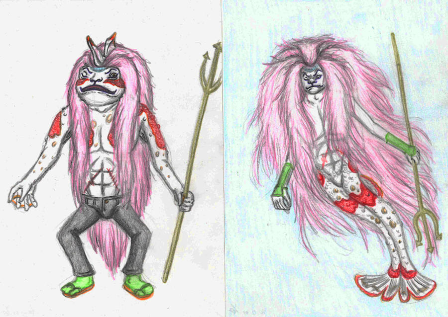 Fishman and merman Kumadori by Master-Kankuro on DeviantArt
