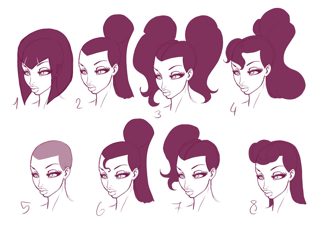Hair styles - work. by Henrik-drake on DeviantArt