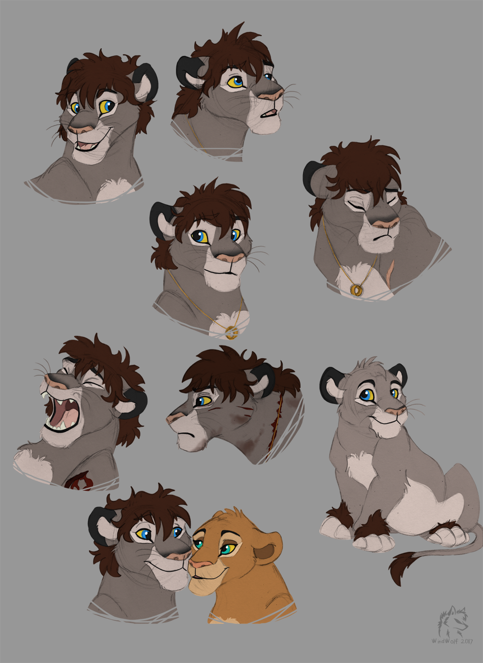 Frodo Lion Sketches