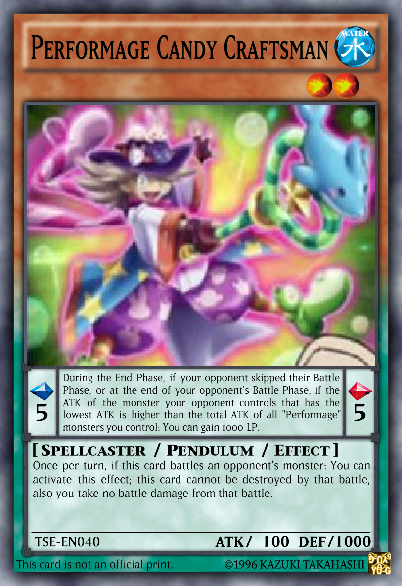 yugioh performage cards INSANE 1-Card Combo Performage Candy Craftsman (Anime) by