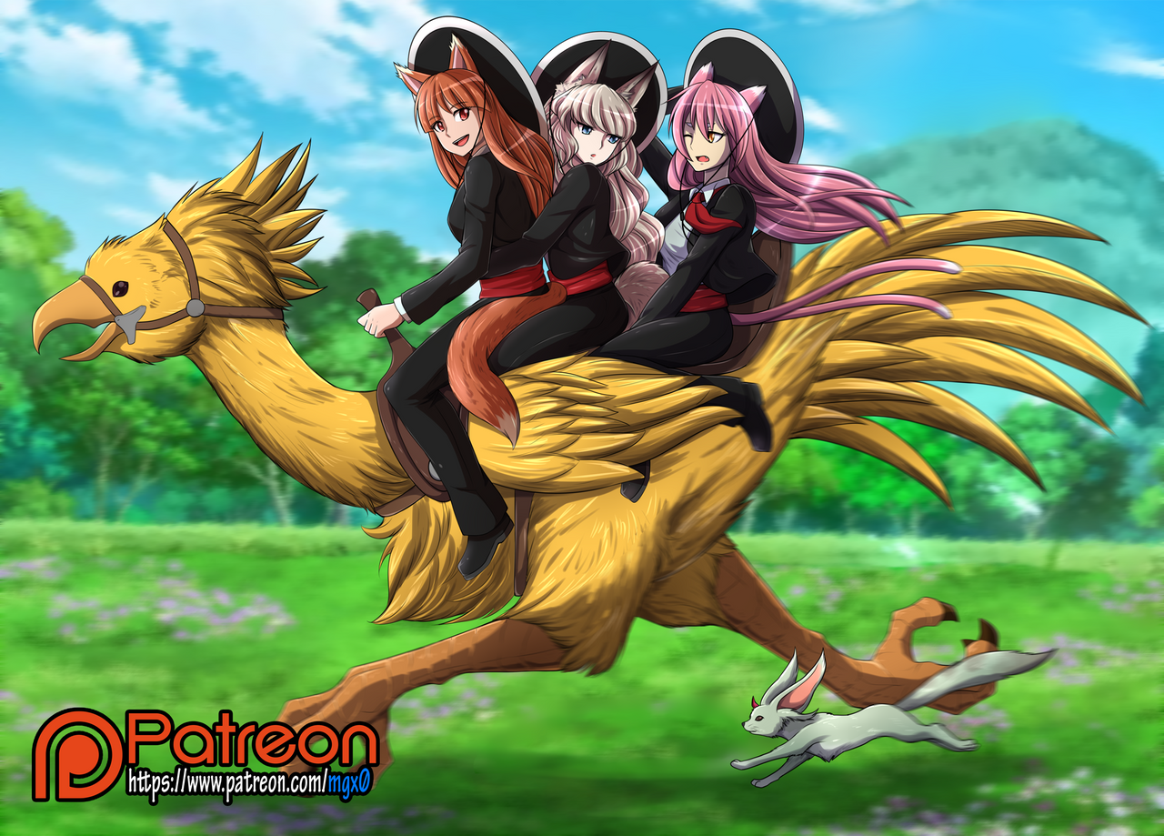 Chocobo Racing Girl Character Commission: Chocobo Riding by Mgx0 on DeviantArt