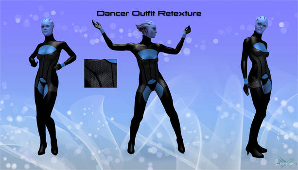 Mass Effect 3 - Dancer Outfit Retexture in Black