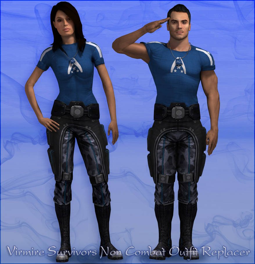 ME3 - Virmire Survivors Non Combat Outfit Replacer by KurauAmami