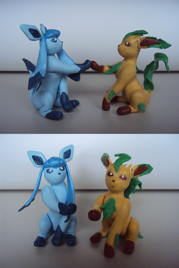 Leafeon and Glaceon