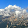 Clouds and mountains