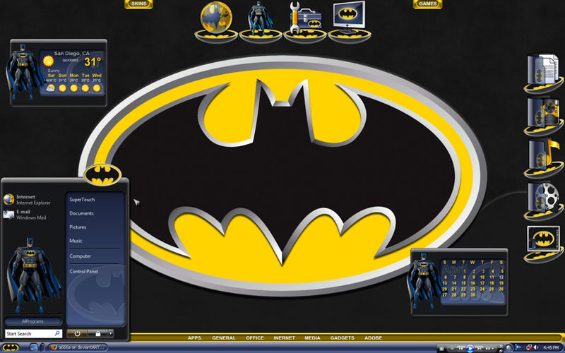Batman Desktop by a666a on DeviantArt